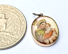 Médaille ancienne Vierge à