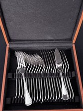 Service  à poissons CHRISTOFLE modèle RUBANS CROISÉS