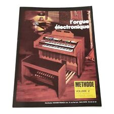 Livre L'orgue Electronique Méthode Vol 2 Hohner Greiner Dutreuil 1977
