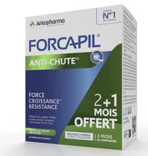 Forcapil Anti-chute - 2 mois + 1 mois offert - Complément alimentaire pour cheve