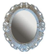 Miroir Mural en Argent Blanc