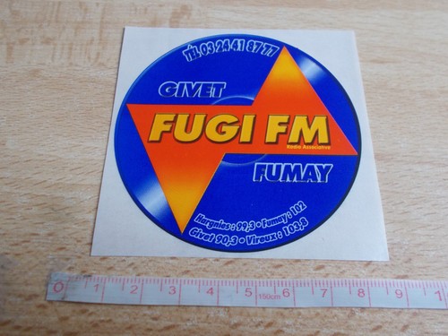 Autocollant radio fuji - radio,