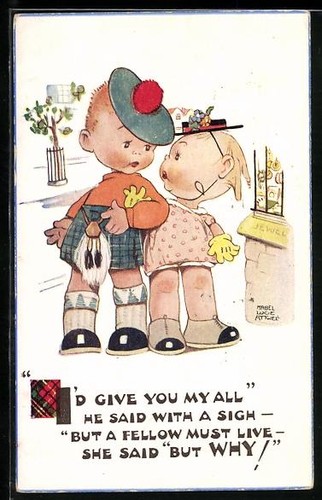 Carte postale artiste - carte, mabel
