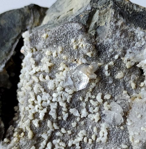 Quartz diamant dans - septaria,