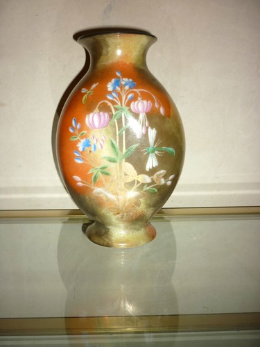 Vase verre polychrome cristal - verre,
