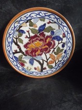 Ancien Dessous De Plat Rond Faïence Gien Decor Pivoines RR France Deco Table