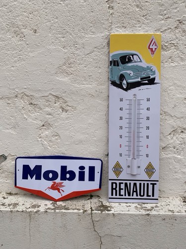 Thermomètre renault tôle - thermomètre,