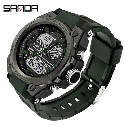 Montres quartz double - à,