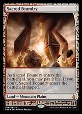 Magic MTG - Sacred Foundry - Bataille de Zendikar Expeditions - EXC - EN - FOIL