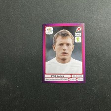 497 PHIL JONES PANINI UEFA EURO 2012 POLAND UKRAINE FOOTBALL