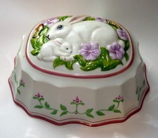 SUPERBE LE CORDON BLEU The Franklin Mint, 1986 céramique suspension moule LAPIN