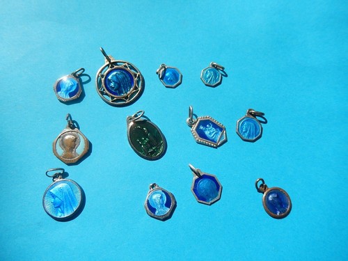 Lot medailles bleues - lot,