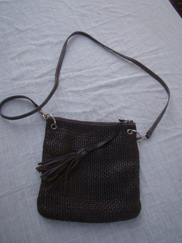 Joli sac cuir tressé - cuir, loxwood