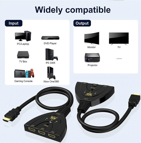 Commutateur hdmi ports - hdmi,