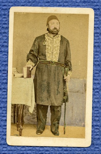 Cdv portrait un pacha - cdv.,