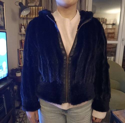 Veste vison tricoté - veste,
