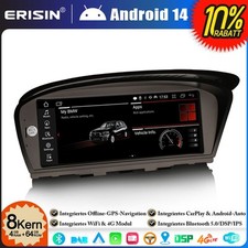 8-Cœur Android 14 Autoradio DAB+ GPS BMW Série 3/5/6 E90 E91 E92 E60 E61 E63 E64