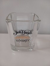 Jack Daniels whisky 2 verres carré avec logo noir et or / Collector !!!