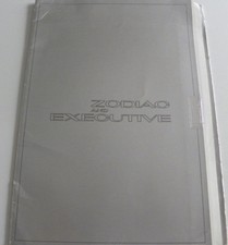 Brochure FORD ZODIAC and Executive de 06 /1975