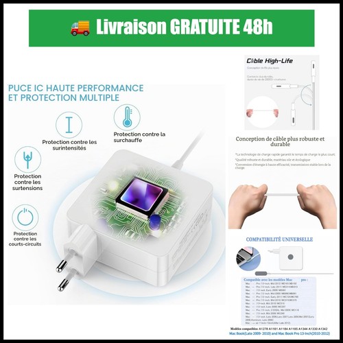 Chargeur macbook pro - chargeur, 60
