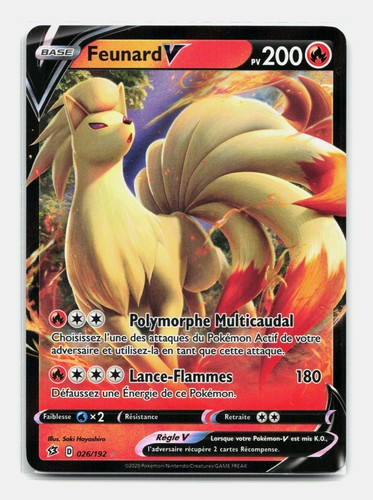 Carte pokémon feunard - carte,