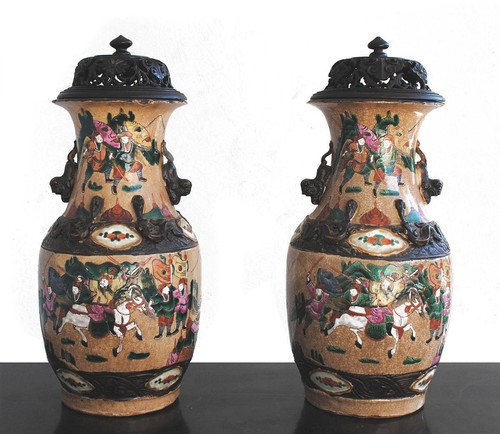 Paire vase nankin - de, de