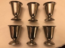 6 Coupes A Glace En Inox Coupelle A Glace/, Vintage / Lot A