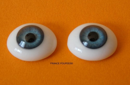 Yeux 18mm verre émaillé - yeux,