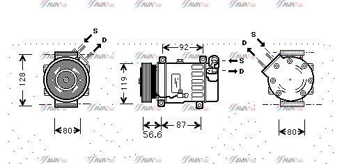 Compresseur climatisation fiat - compresseur,