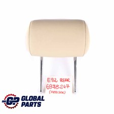 BMW E92 Couvre Appui-Tête De Siège Arrière En Cuir Dakota Beige