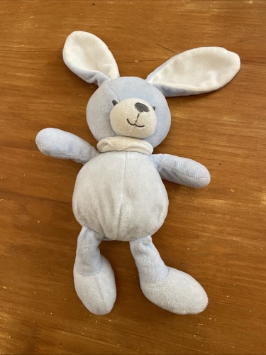 Peluche doudou lapin bleu - peluche,