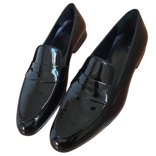 Handmade black genuine patent - handmade,