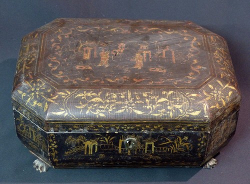 19ème chine beau coffret - aa,