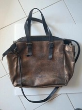 Sac en Cuir noir Doré Cuivré