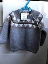 Pull tricoté bébé garçon, 3-6 mois, neuf !