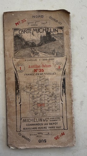 Carte michelin ancienne - carte, n°35.