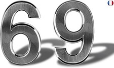 Numéro de Maison en Acier Inoxydable Autocollant - Numéro de Maison à Coller Ha