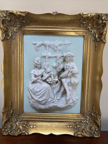 Alt meissen porcelain - porcelain, scene
