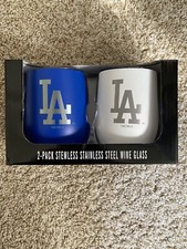  2-Pack LA Stemless Stainless Steel Wine Glass / Tumbler