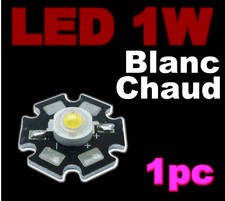 183# LED de puissance 1W  blanc chaud  1pc 