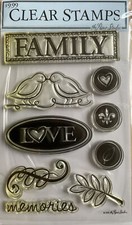 clear stamps tampon transparent Thème Family Memories