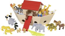 Arche de Noé en bois avec ses