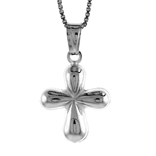 Argent sterling croix - croix, 3d