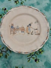 Assiette Plate  Au Decor De