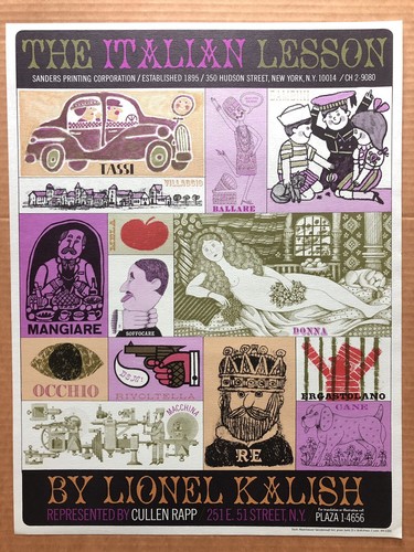 Vtg 1968 rare the italian - rare,