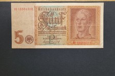 ** ?? 5 Reichsmark 1942  * Nazi Germany * TB/F * Allemagne **