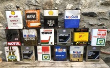 Lot (2) ancien bidon d’huile -no tole carton thermometre burette plaque emaillee