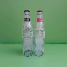 Lot de 2 bouteilles coca cola canadienne en verre
