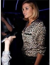 Zara Animal Léopard Imprimé T-Shirt Haut Chemisier Bloggers Taille S Ru 8 Petit