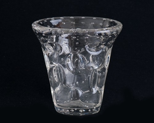 Vase cristal avec bulles - en,